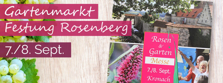 Rosen &amp; Garten - Messe Kronach vom 7.- 8. September 2019 - Rosen &amp; Garten - Messe Kronach vom 7.- 8. September